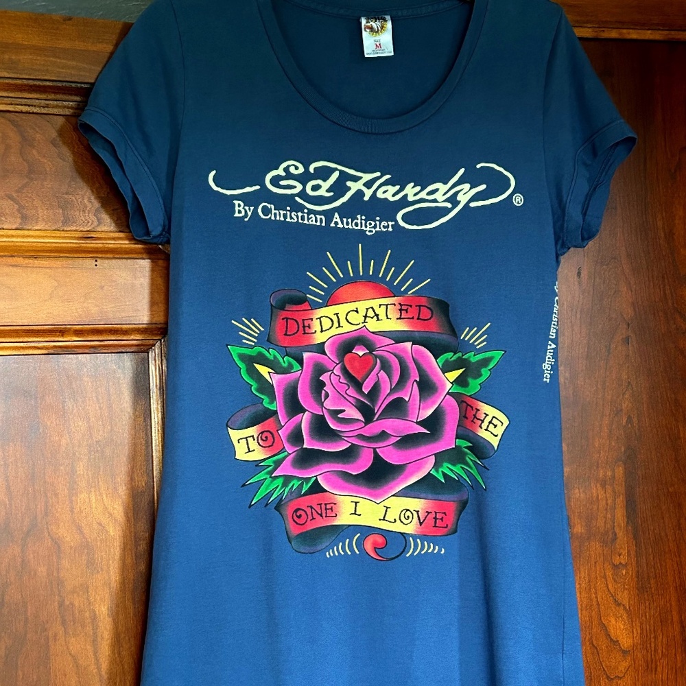 Ed Hardy Tee, Size Medium, Brand New Without Tags